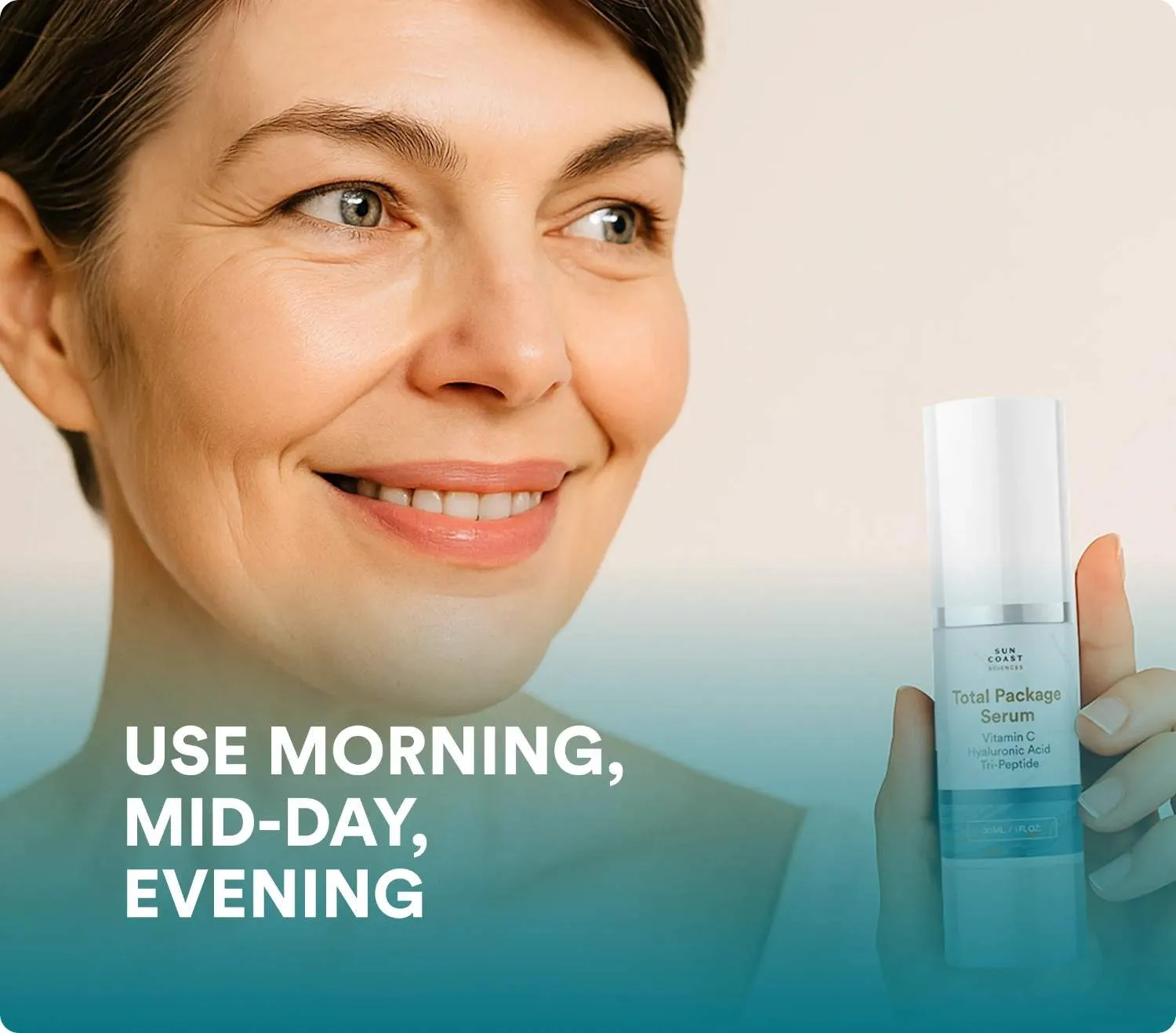 Total Package Serum lightweight facial serum application